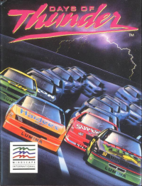Days of Thunder Amiga  box art